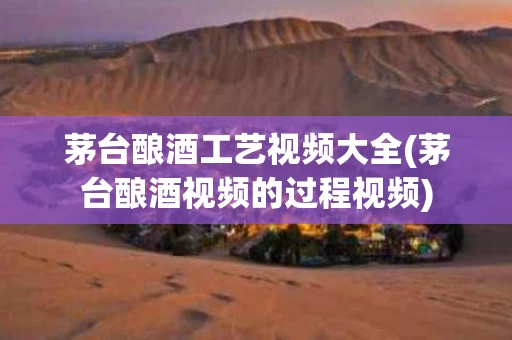 茅台酿酒工艺视频大全(茅台酿酒视频的过程视频)