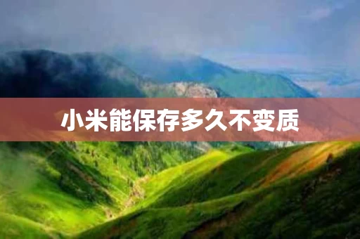 小米能保存多久不变质