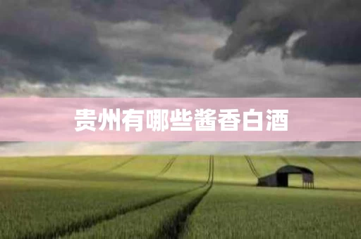 贵州有哪些酱香白酒