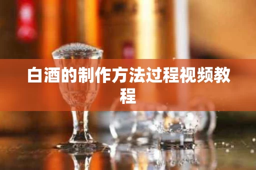 白酒的制作方法过程视频教程