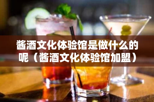 酱酒文化体验馆是做什么的呢（酱酒文化体验馆加盟）