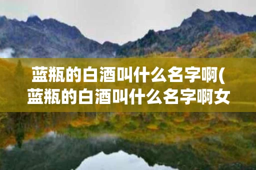 蓝瓶的白酒叫什么名字啊(蓝瓶的白酒叫什么名字啊女生)