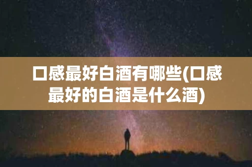 口感最好白酒有哪些(口感最好的白酒是什么酒)