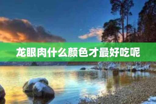 龙眼肉什么颜色才最好吃呢