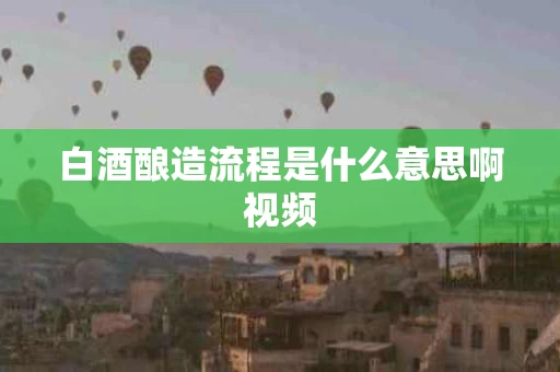 白酒酿造流程是什么意思啊视频