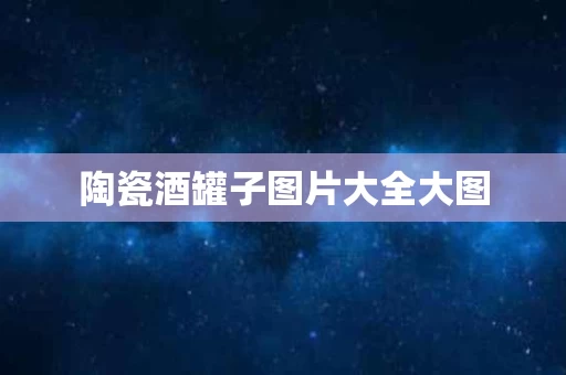 陶瓷酒罐子图片大全大图