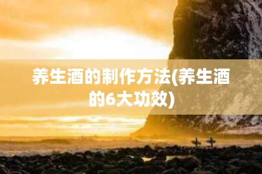 养生酒的制作方法(养生酒的6大功效)