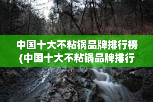 中国十大不粘锅品牌排行榜(中国十大不粘锅品牌排行榜高压锅)