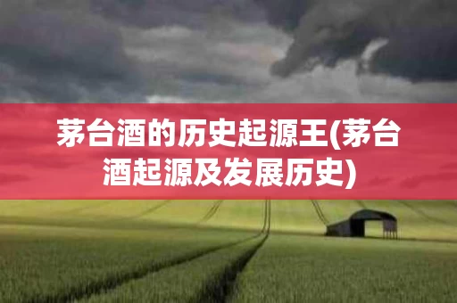 茅台酒的历史起源王(茅台酒起源及发展历史)