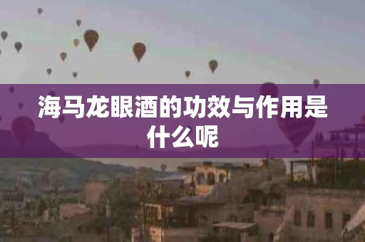 海马龙眼酒的功效与作用是什么呢