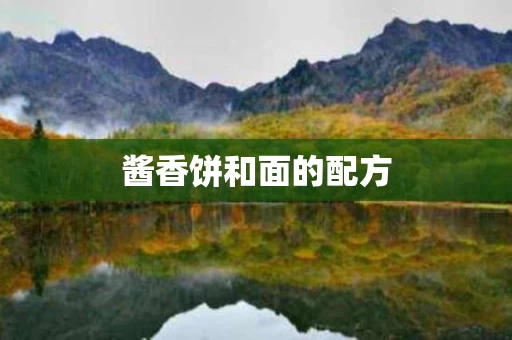 酱香饼和面的配方