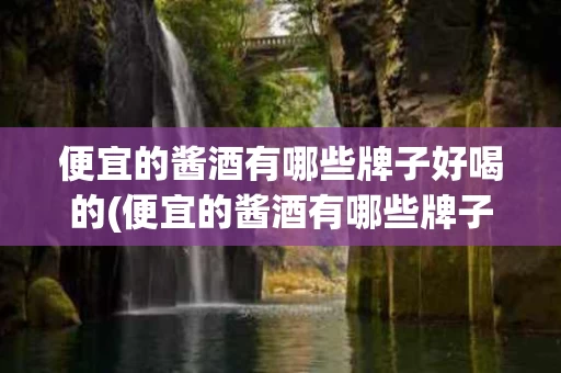 便宜的酱酒有哪些牌子好喝的(便宜的酱酒有哪些牌子好喝的酒)