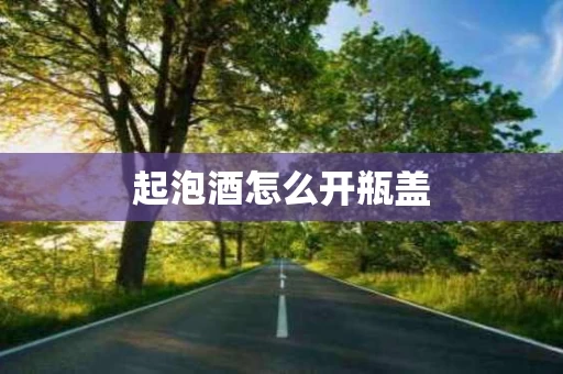 起泡酒怎么开瓶盖