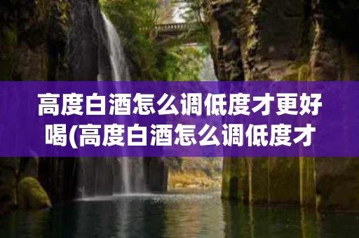 高度白酒怎么调低度才更好喝(高度白酒怎么调低度才更好喝一些)