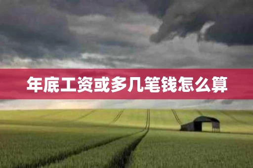年底工资或多几笔钱怎么算