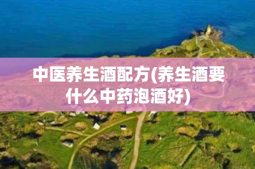 中医养生酒配方(养生酒要什么中药泡酒好)