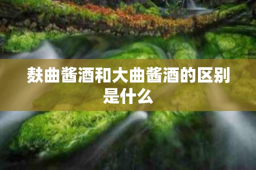 麸曲酱酒和大曲酱酒的区别是什么 麸曲酱酒和大曲酱酒的区别是什么