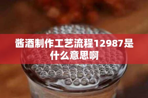 酱酒制作工艺流程12987是什么意思啊