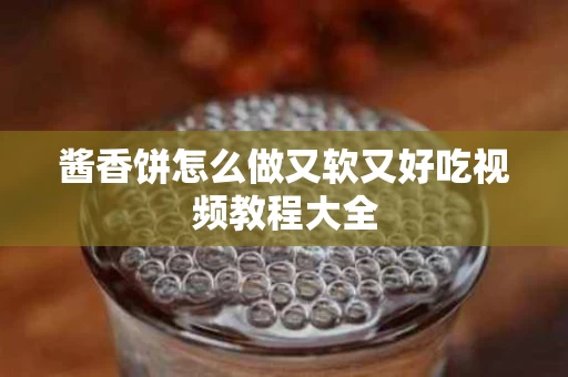 酱香饼怎么做又软又好吃视频教程大全