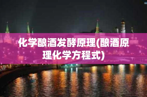 化学酿酒发酵原理(酿酒原理化学方程式)