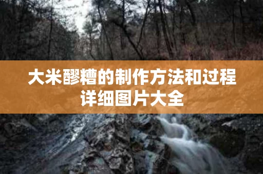大米醪糟的制作方法和过程详细图片大全 大米醪糟的制作方法和过程详细图片大全
