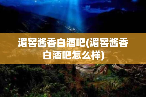 湄窖酱香白酒吧(湄窖酱香白酒吧怎么样)