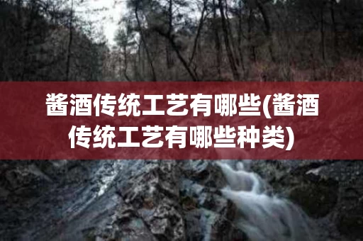 酱酒传统工艺有哪些(酱酒传统工艺有哪些种类)