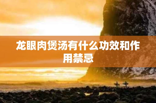龙眼肉煲汤有什么功效和作用禁忌