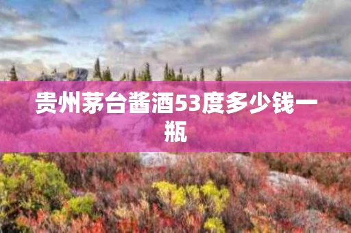 贵州茅台酱酒53度多少钱一瓶