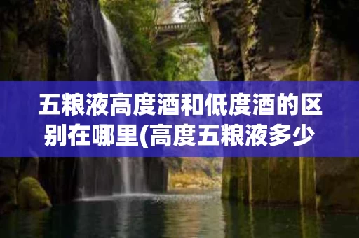 五粮液高度酒和低度酒的区别在哪里(高度五粮液多少钱一瓶)