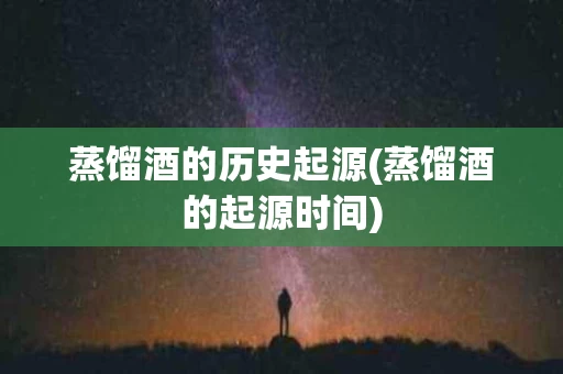 蒸馏酒的历史起源(蒸馏酒的起源时间)