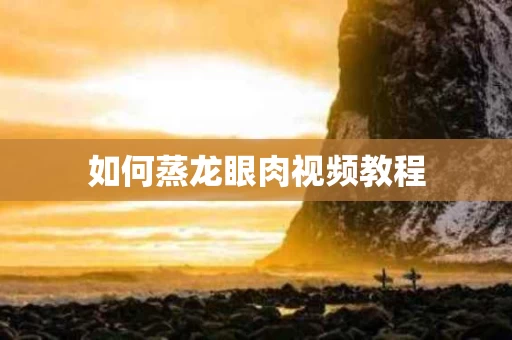 如何蒸龙眼肉视频教程