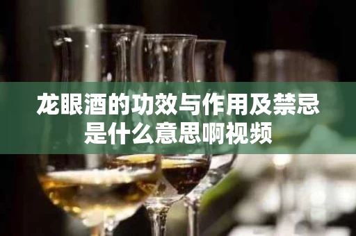 龙眼酒的功效与作用及禁忌是什么意思啊视频