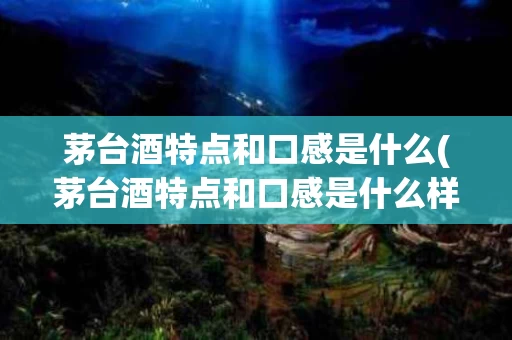 茅台酒特点和口感是什么(茅台酒特点和口感是什么样子的)