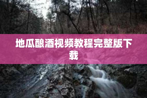 地瓜酿酒视频教程完整版下载
