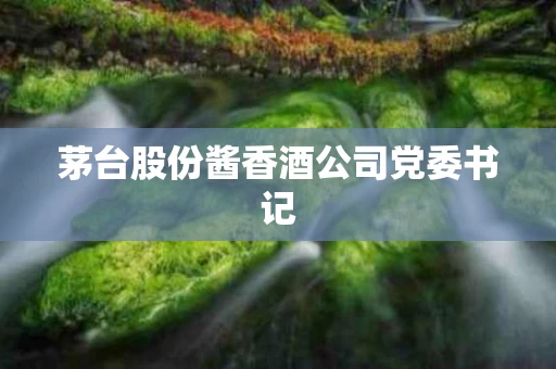 茅台股份酱香酒公司党委书记
