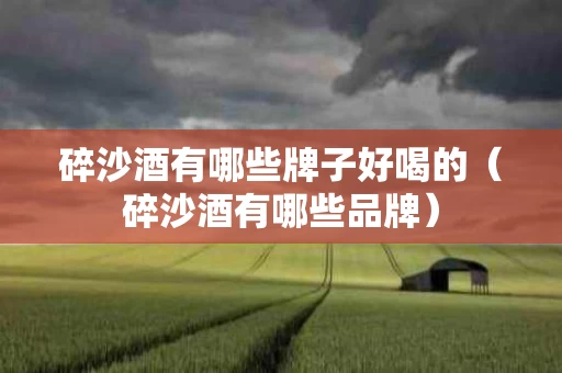 碎沙酒有哪些牌子好喝的（碎沙酒有哪些品牌）