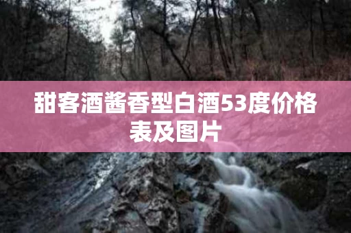 甜客酒酱香型白酒53度价格表及图片