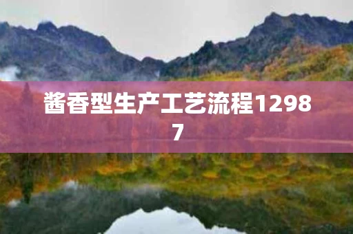 酱香型生产工艺流程12987