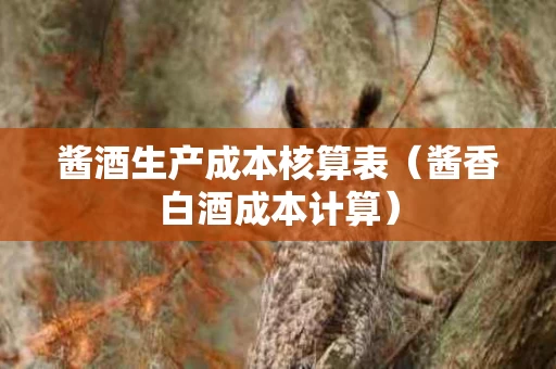 酱酒生产成本核算表（酱香白酒成本计算）