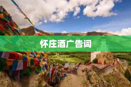 怀庄酒广告词