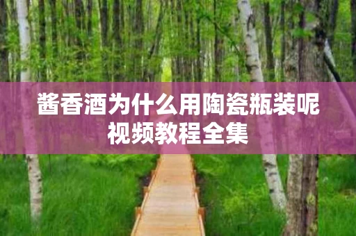 酱香酒为什么用陶瓷瓶装呢视频教程全集