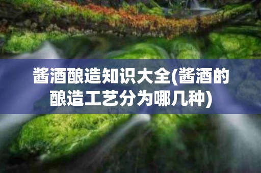 酱酒酿造知识大全(酱酒的酿造工艺分为哪几种)