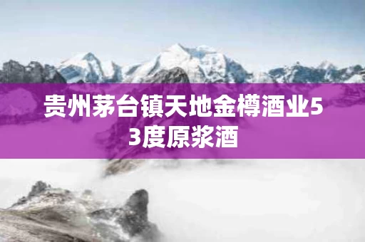 贵州茅台镇天地金樽酒业53度原浆酒