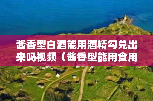 酱香型白酒能用酒精勾兑出来吗视频（酱香型能用食用酒精勾兑）