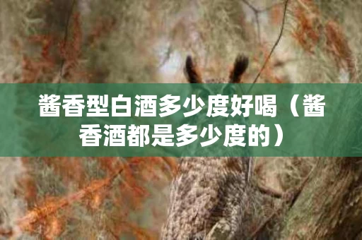 酱香型白酒多少度好喝（酱香酒都是多少度的）