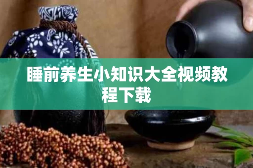 睡前养生小知识大全视频教程下载