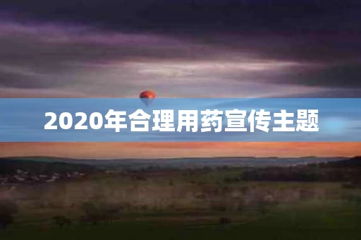 2020年合理用药宣传主题