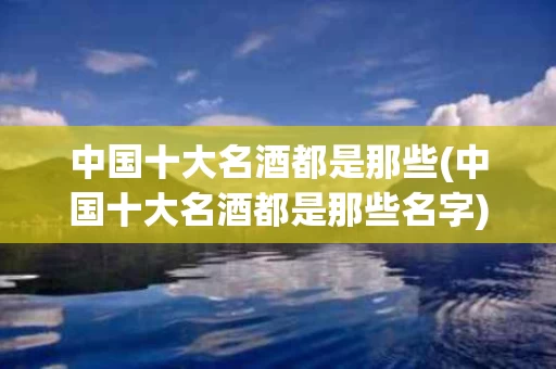 中国十大名酒都是那些(中国十大名酒都是那些名字)