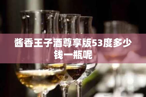 酱香王子酒尊享版53度多少钱一瓶呢